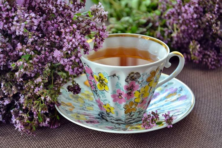 Drinking Tea in Autumn Tips