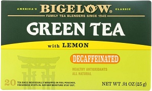 Bigelow Green Tea with Lemon Decaf 0.91 OZ(Pack of 6)