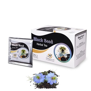 HERBOGANIC Black Seed Herbal Tea - Digestion Support and Immune Boost | Refreshing and Delicious Blend | Natural Ingredients