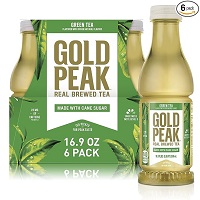 Gold Peak Sweetened Green Iced Tea Drink, 16.9 fl oz, 6 Pack